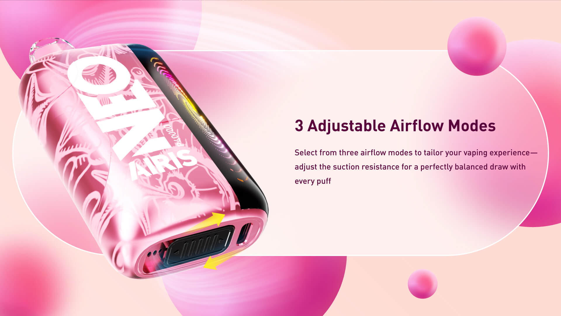 disposable vape airflow settings for bigger clouds