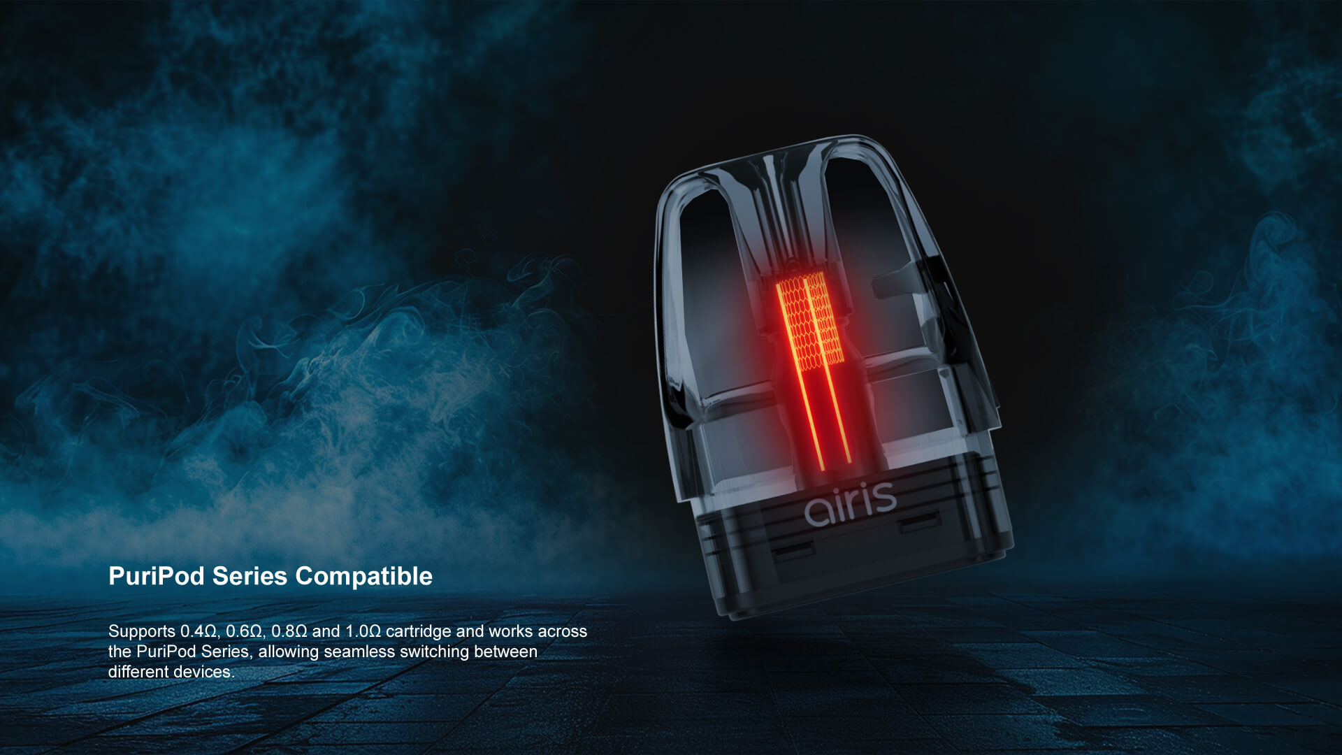 different devices
Supports 0.40, 0.60,0.80 and 1.00 cartridge and works across
the PuriPod Series, allowing seamless switching between